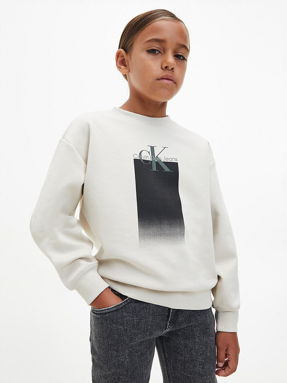 EGGSHELL Logo Sweatshirt undefined boys Calvin Klein