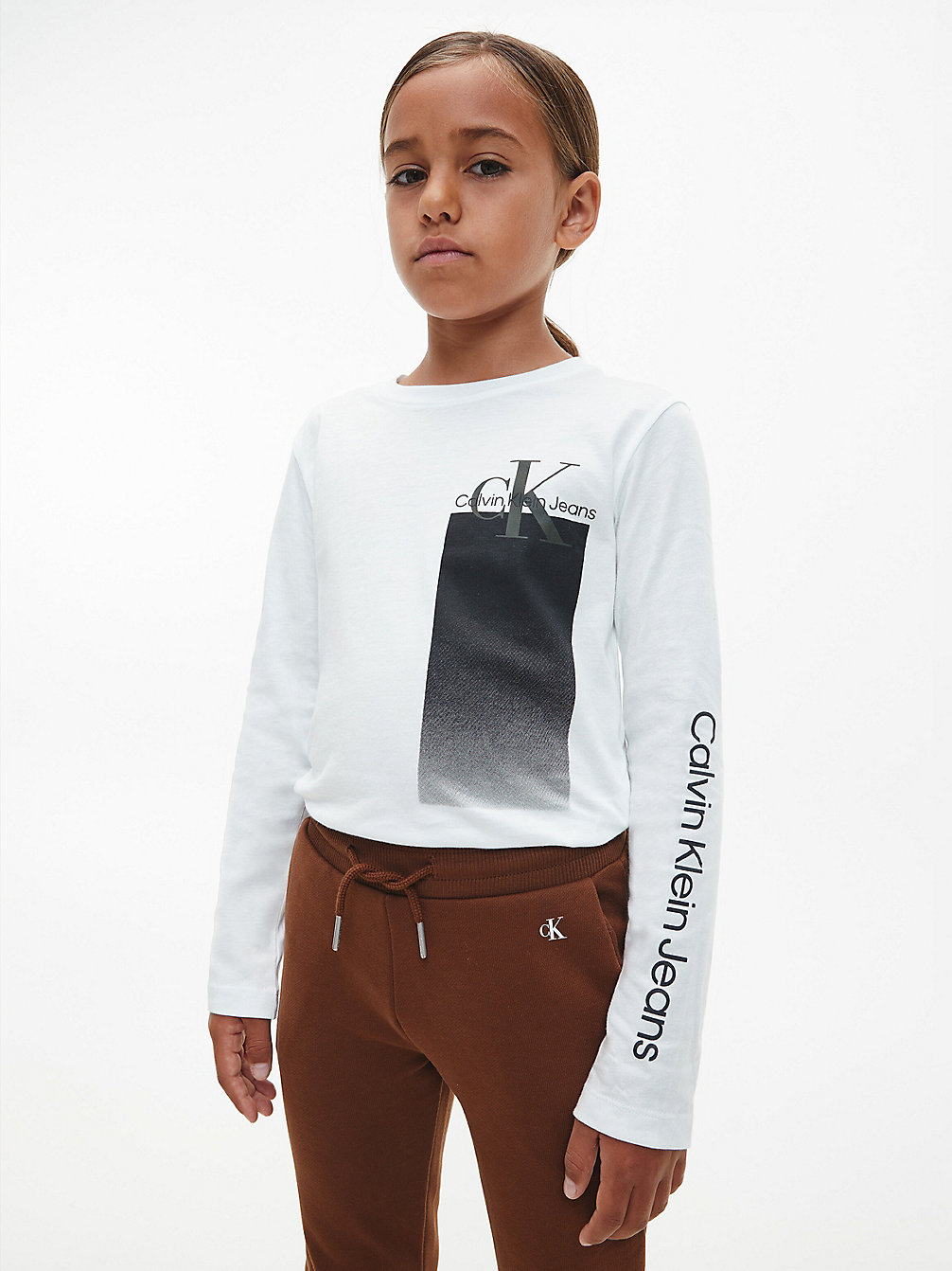 BRIGHT WHITE > Футболка с длинными рукавами и логотипом > undefined boys - Calvin Klein