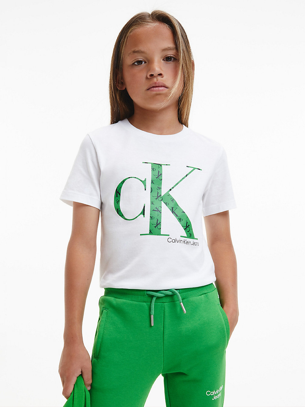 T-Shirt En Coton Bio Avec Logo > BRIGHT WHITE > undefined boys > Calvin Klein