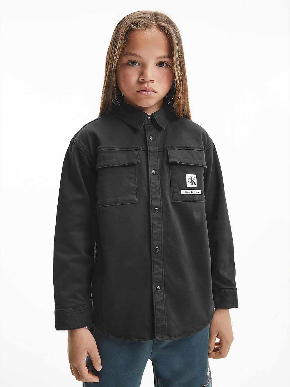 CK BLACK Monogram Shirt Jacket undefined boys Calvin Klein