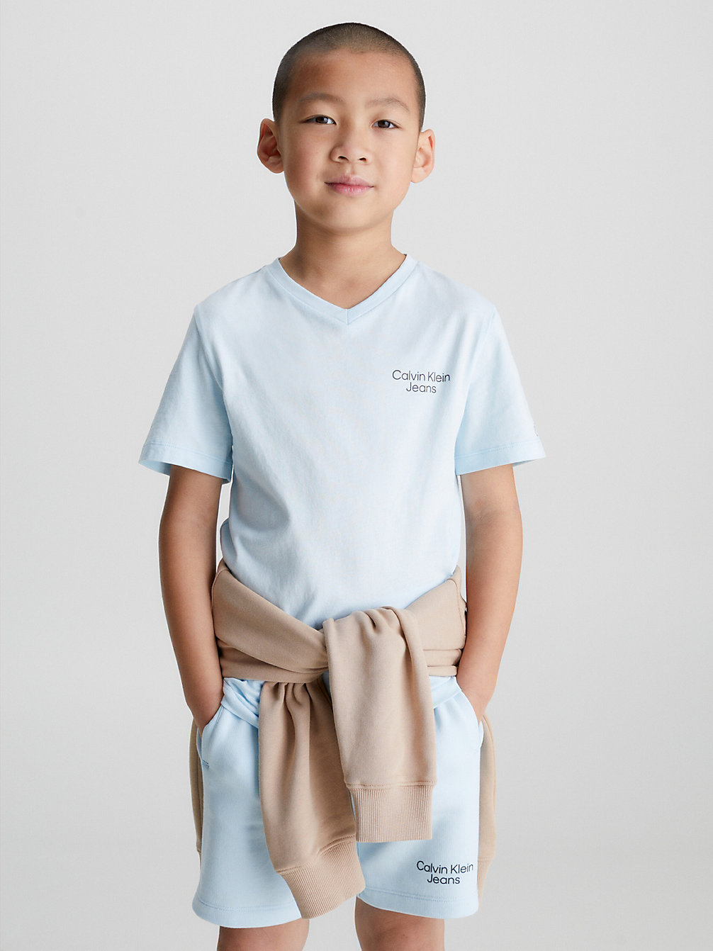 KEEPSAKE BLUE Logo-T-Shirt Mit V-Ausschnitt undefined Jungen Calvin Klein