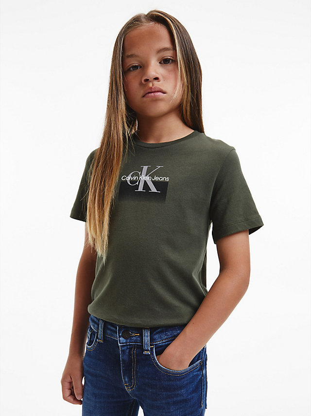 Deep Depths Organic Cotton Logo T-Shirt undefined boys Calvin Klein