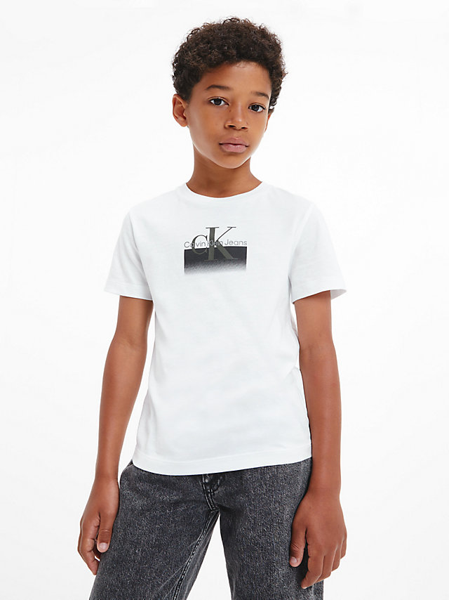 Bright White > Футболка из органического хлопка с логотипом > undefined boys - Calvin Klein