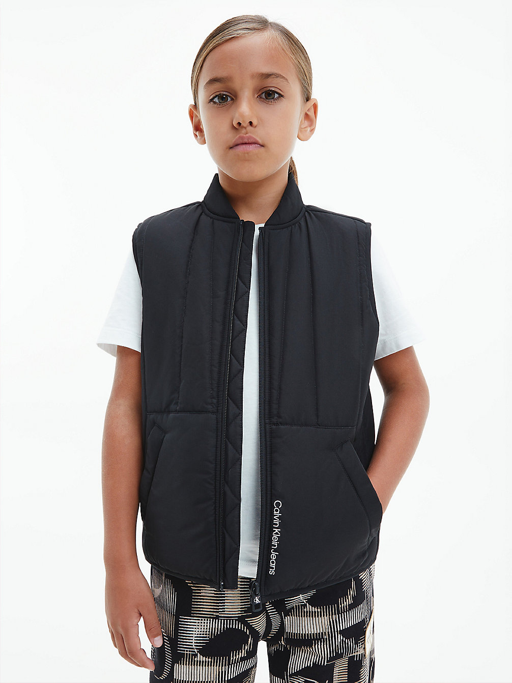CK BLACK Veste Sans Manches En Polyester Recyclé undefined boys Calvin Klein