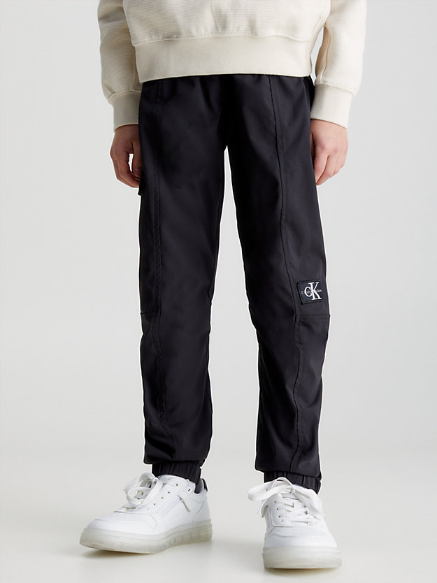 CK BLACK Woven Activewear Trousers for boys CALVIN KLEIN JEANS