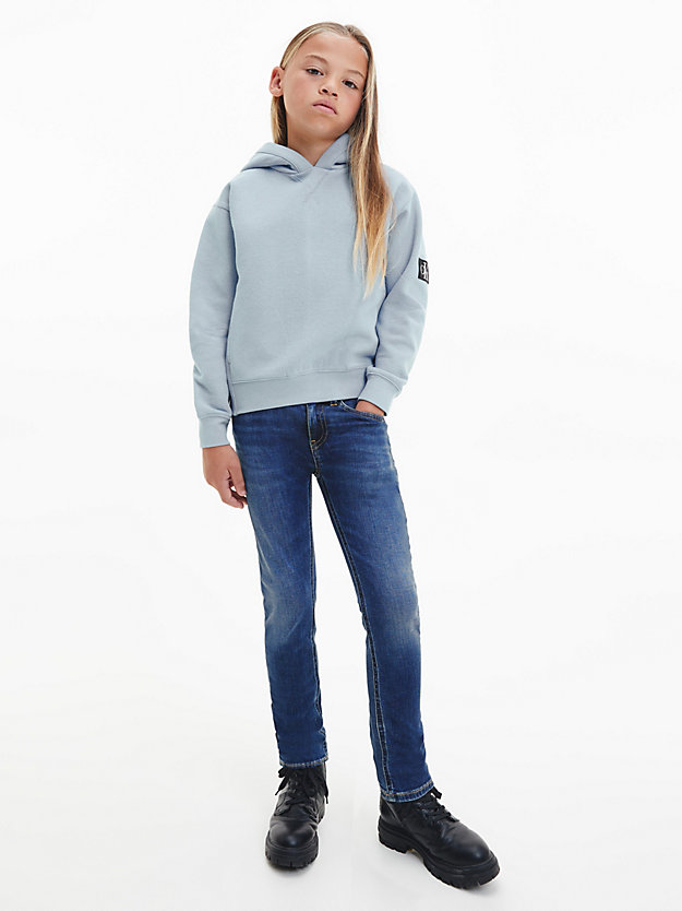 ICELAND BLUE Textured Hoodie for boys CALVIN KLEIN JEANS