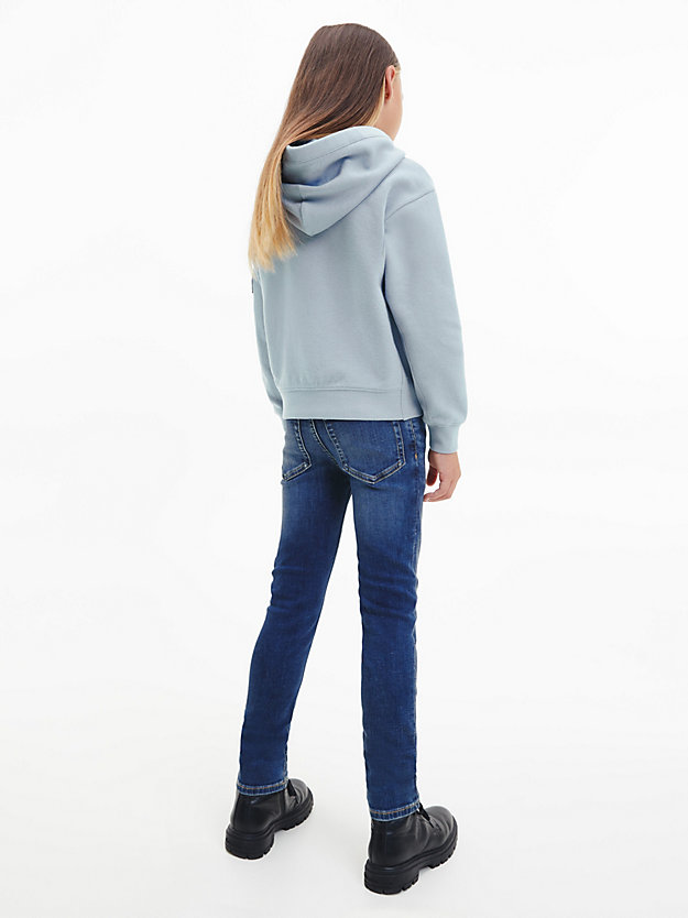 ICELAND BLUE Textured Hoodie for boys CALVIN KLEIN JEANS