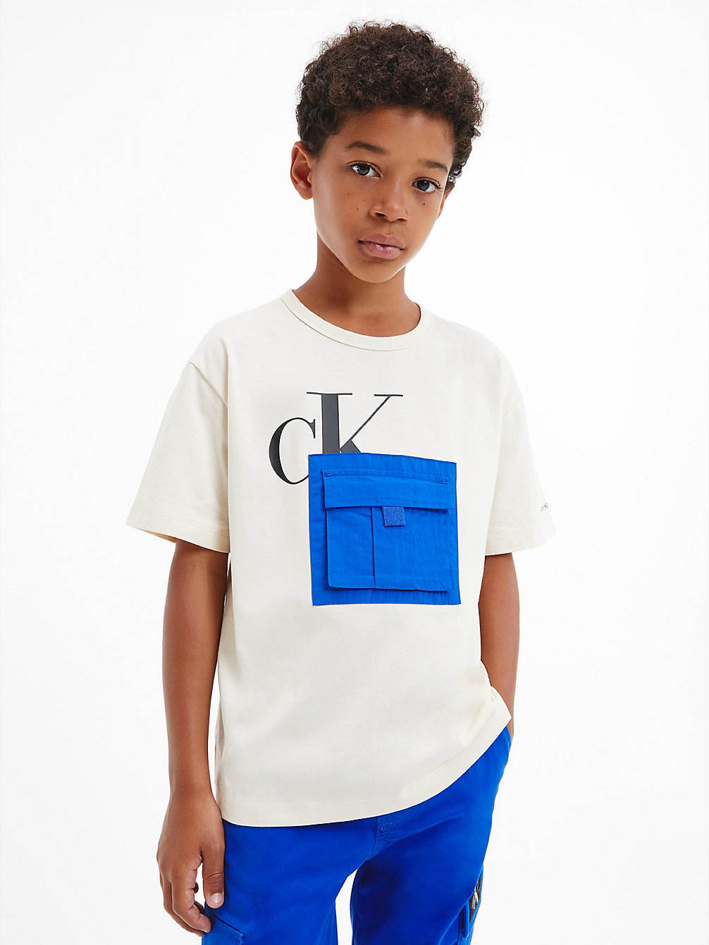 MUSLIN Oversized T-Shirt Met Colourblock Op De Zak undefined boys Calvin Klein
