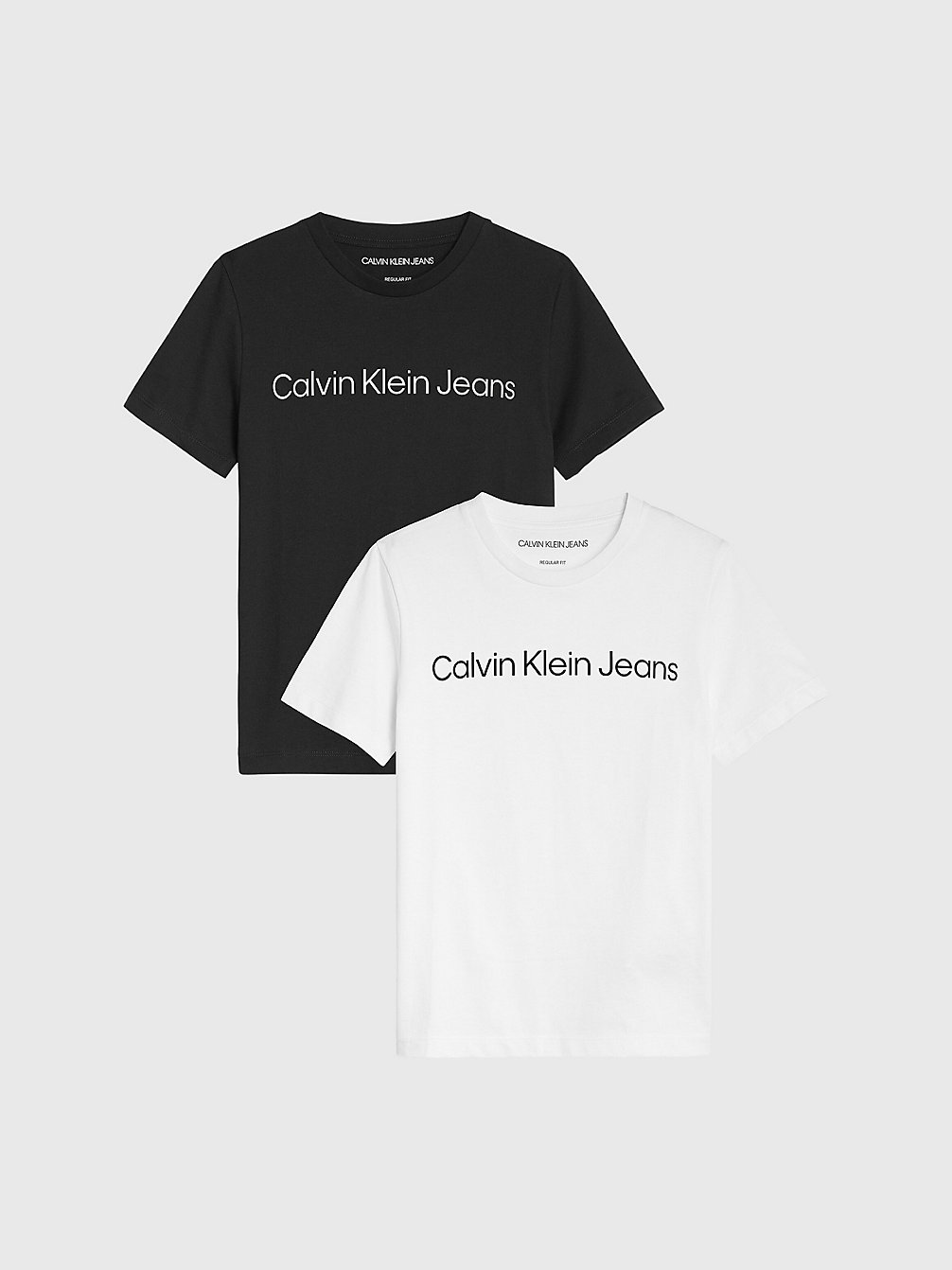 BLACK/WHITE > 2er-Pack Logo-T-Shirts > undefined Jungen - Calvin Klein