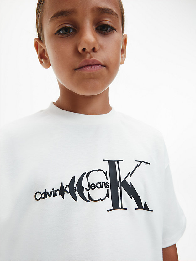 BRIGHT WHITE Logo T-shirt for boys CALVIN KLEIN JEANS