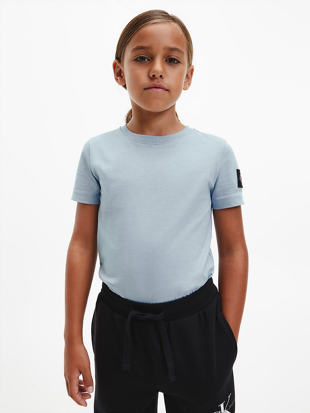 T-Shirt In Cotone Biologico > ICELAND BLUE > undefined bambino > Calvin Klein