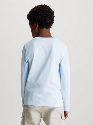 blue 2 pack logo sleeve t-shirts for boys calvin klein jeans