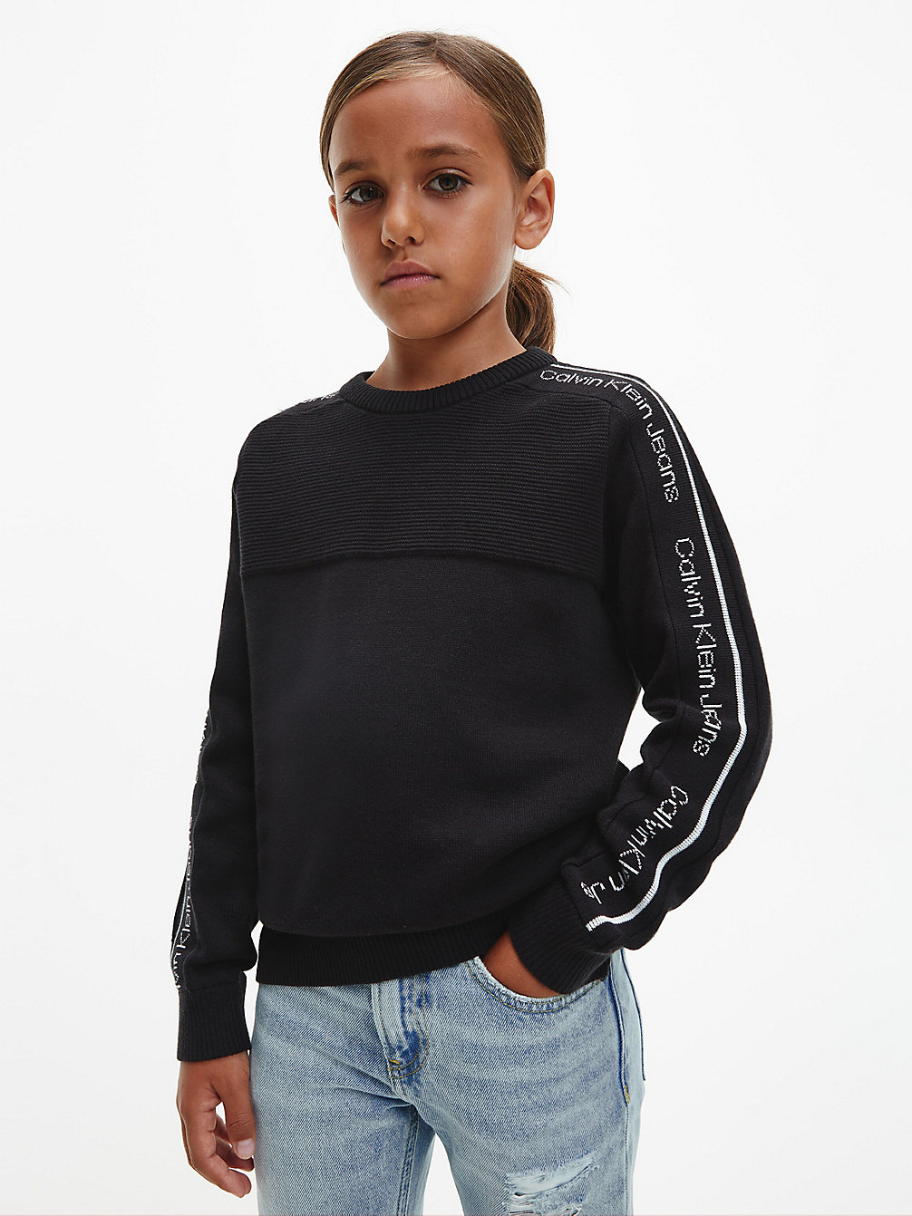 CK BLACK Lässiger Logo-Pullover undefined Jungen Calvin Klein