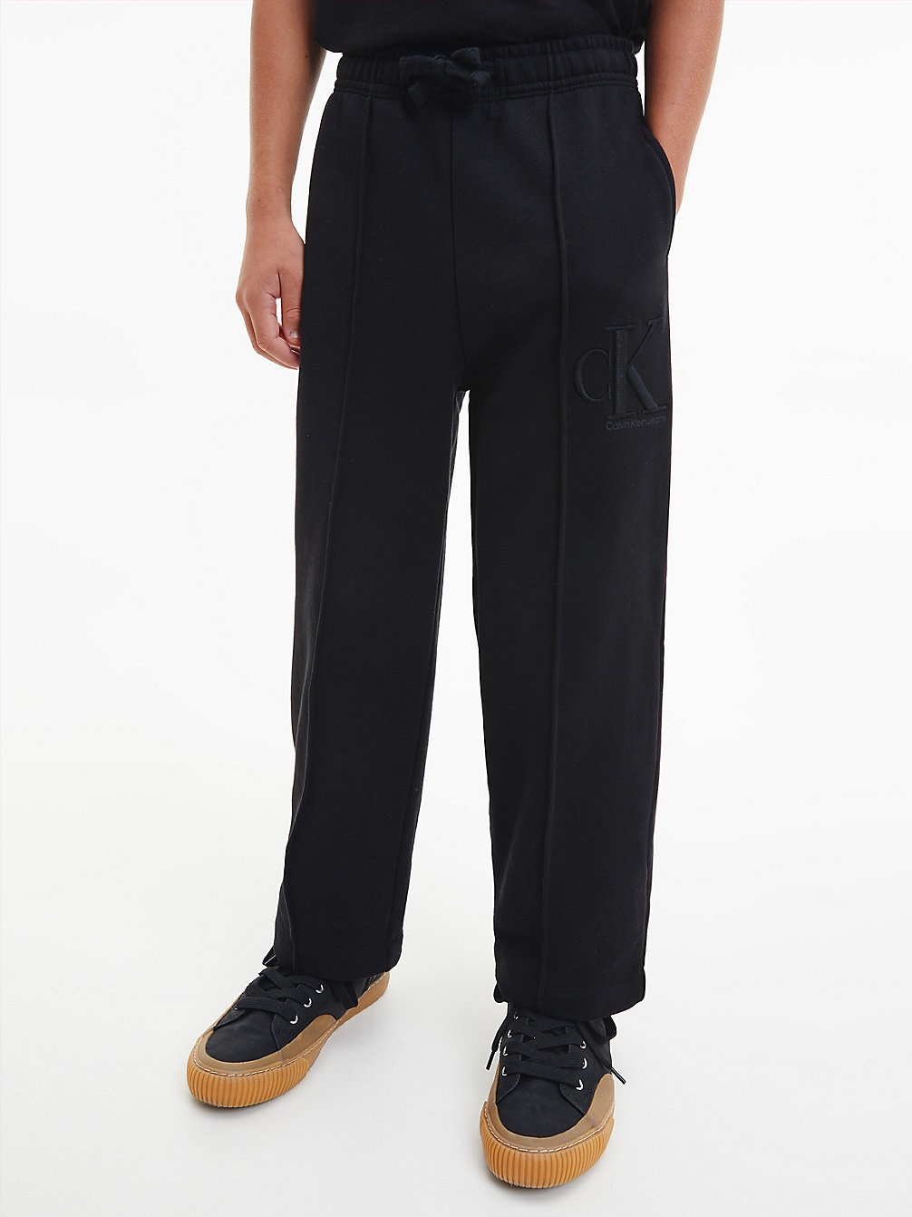 CK BLACK > Плюшевые тренировочные брюки из органического хлопка > undefined boys - Calvin Klein