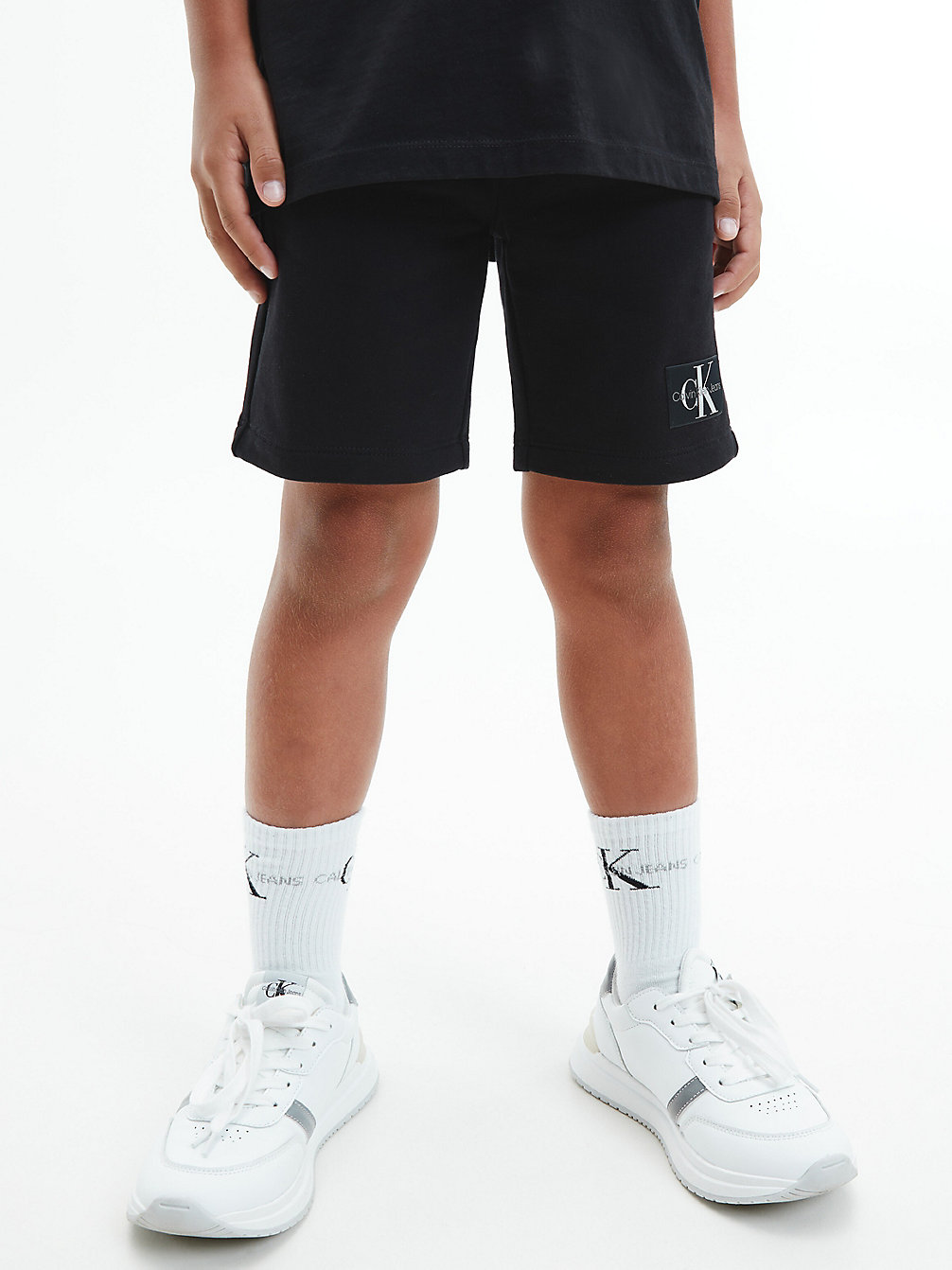 CK BLACK Jogging-Shorts Aus Bio-Baumwolle undefined Jungen Calvin Klein