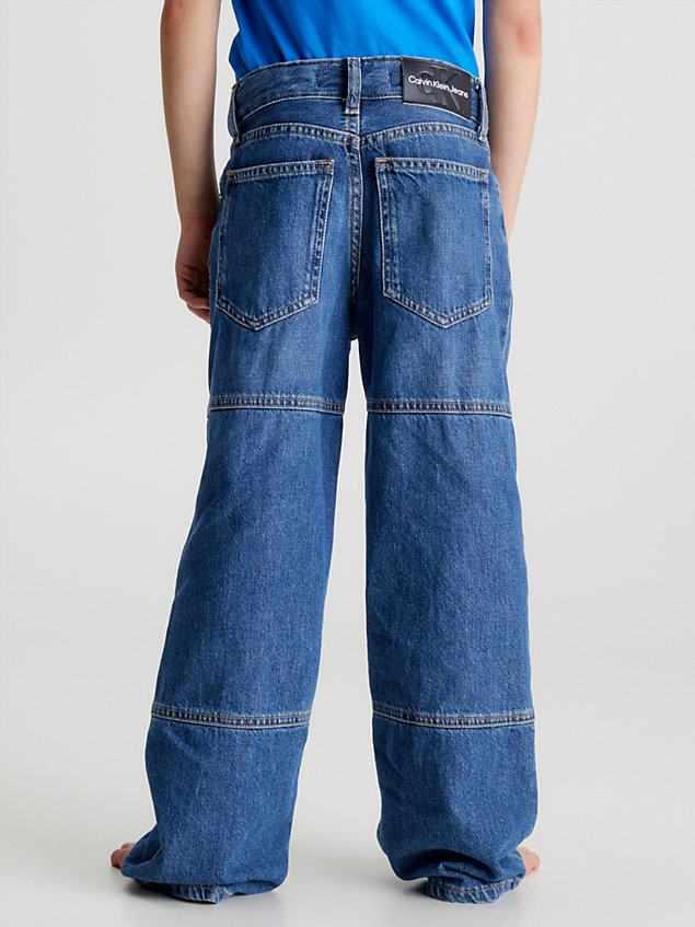 blue lässige skater-jeans für boys - calvin klein jeans