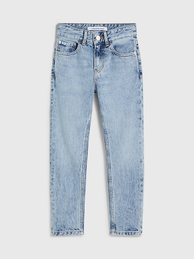 blue dad jeans voor jongens - calvin klein jeans