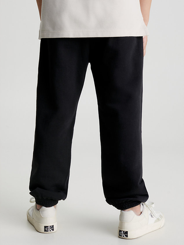 black logo-jogginghose für jungen - calvin klein jeans
