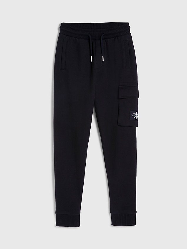 pantalon de jogging cargo black pour garcons calvin klein jeans