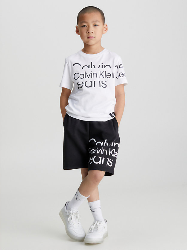 CK BLACK Logo Jogger Shorts for boys CALVIN KLEIN JEANS
