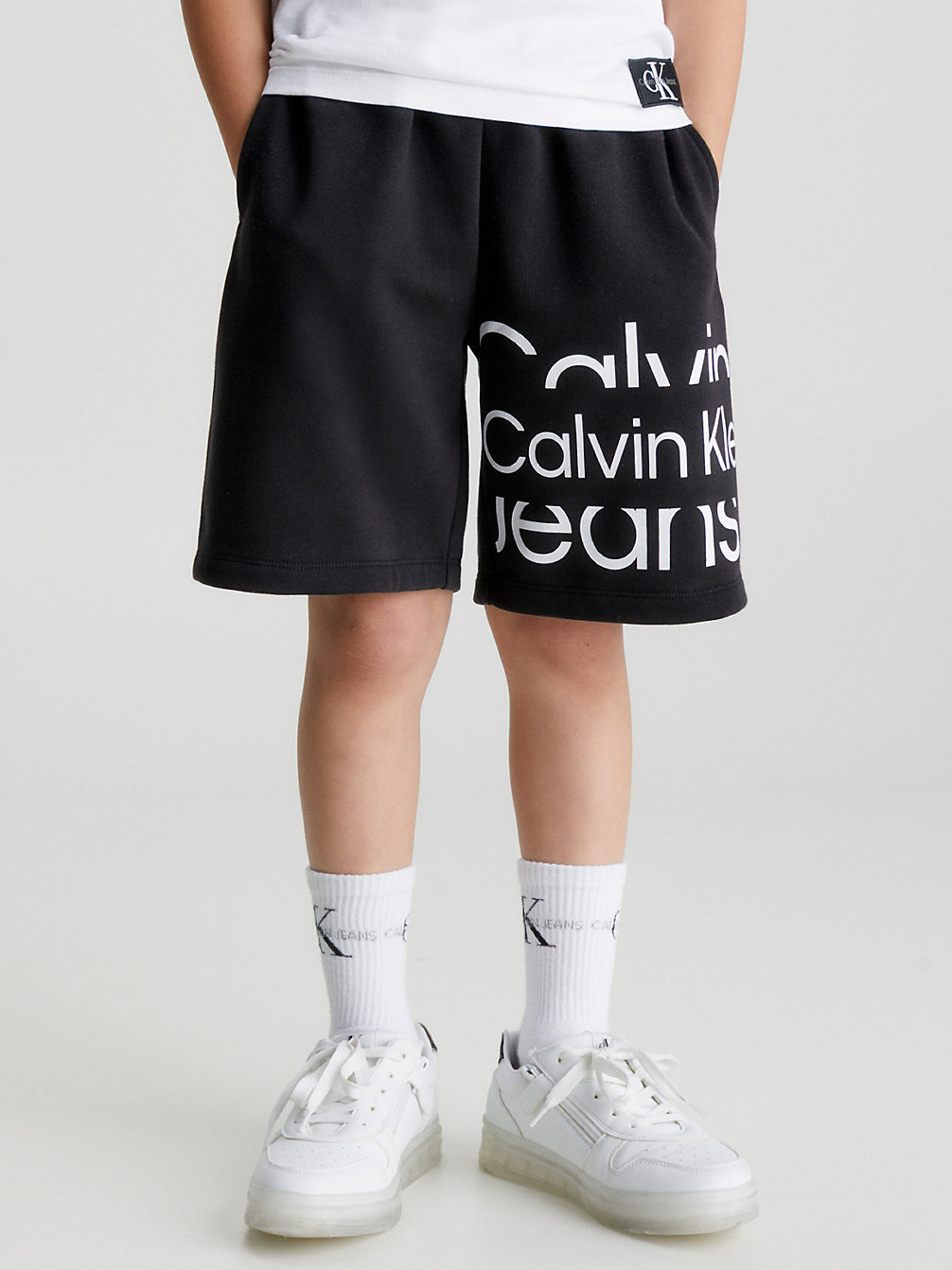 CK BLACK Logo Jogger Shorts undefined boys Calvin Klein