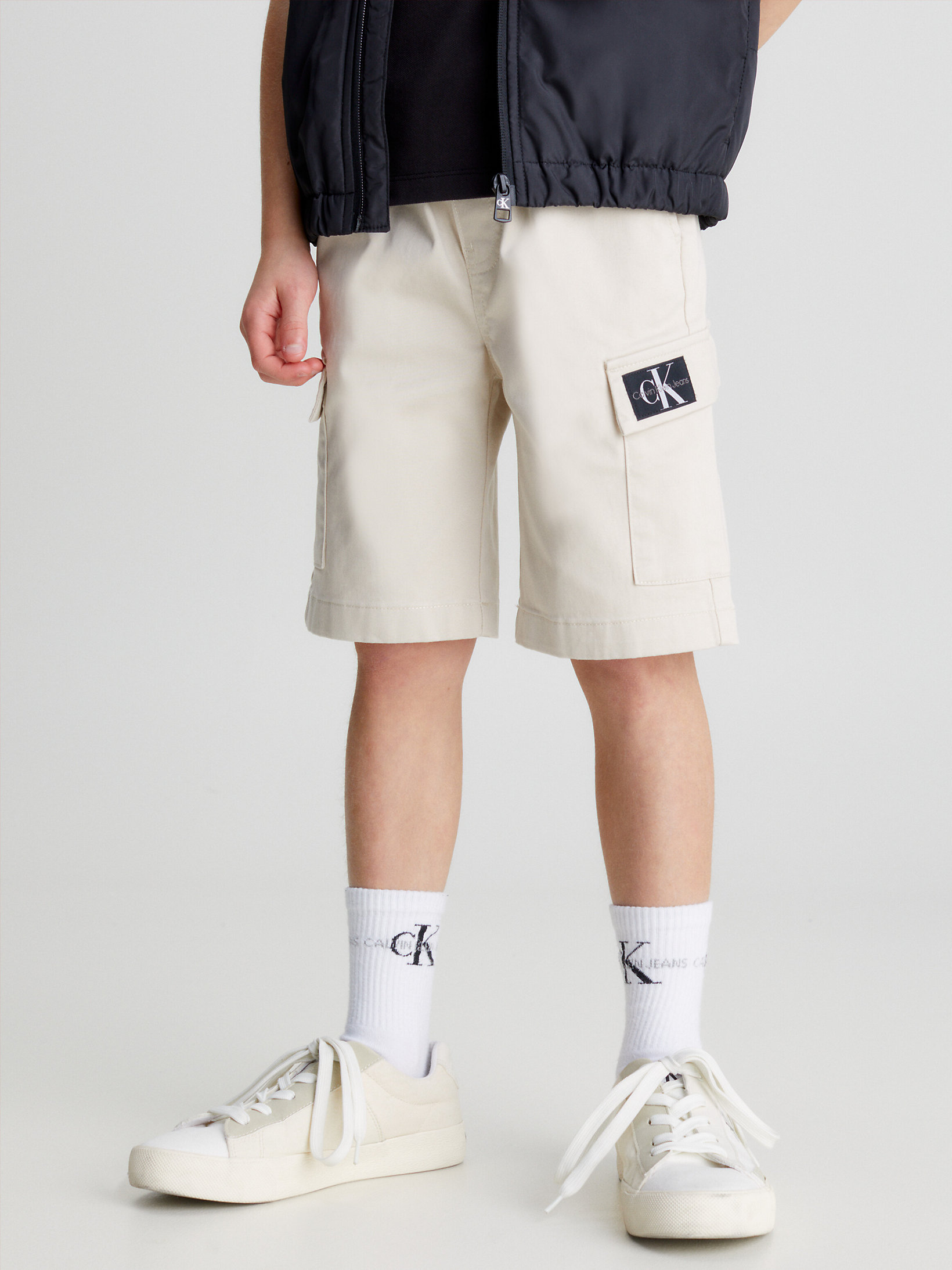 jongen Allerlei soorten Afstotend Cargo korte broek Calvin Klein® | IB0IB01608ACI