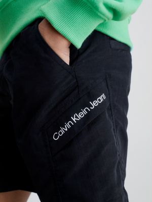 black nylon shorts for boys calvin klein jeans