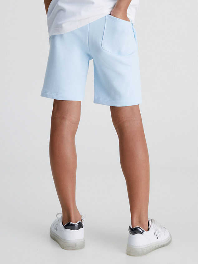 blue korte broek met logo voor jongens - calvin klein jeans