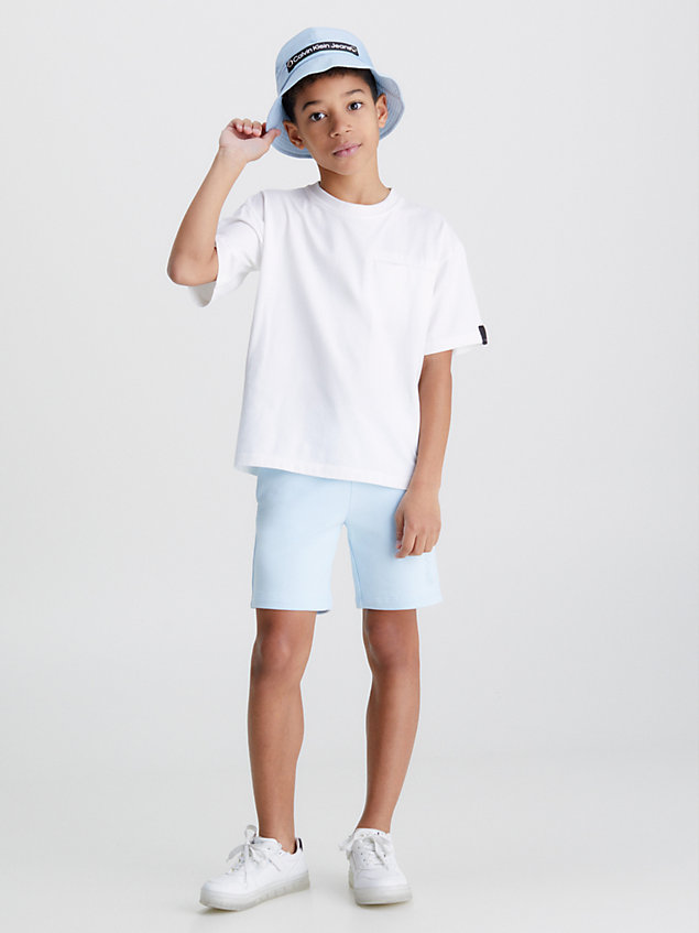 blue logo-shorts für boys - calvin klein jeans