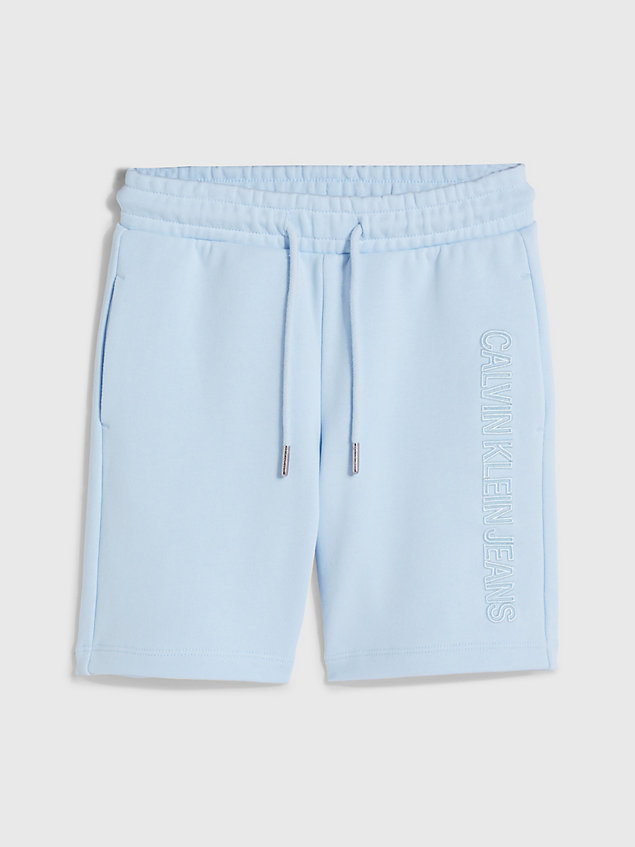 blue logo shorts for boys calvin klein jeans