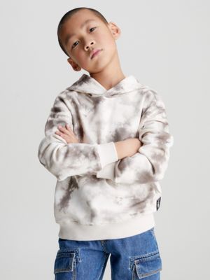 TIE DYE AOP Logo-Hoodie Mit Batikfärbung undefined boys Calvin Klein