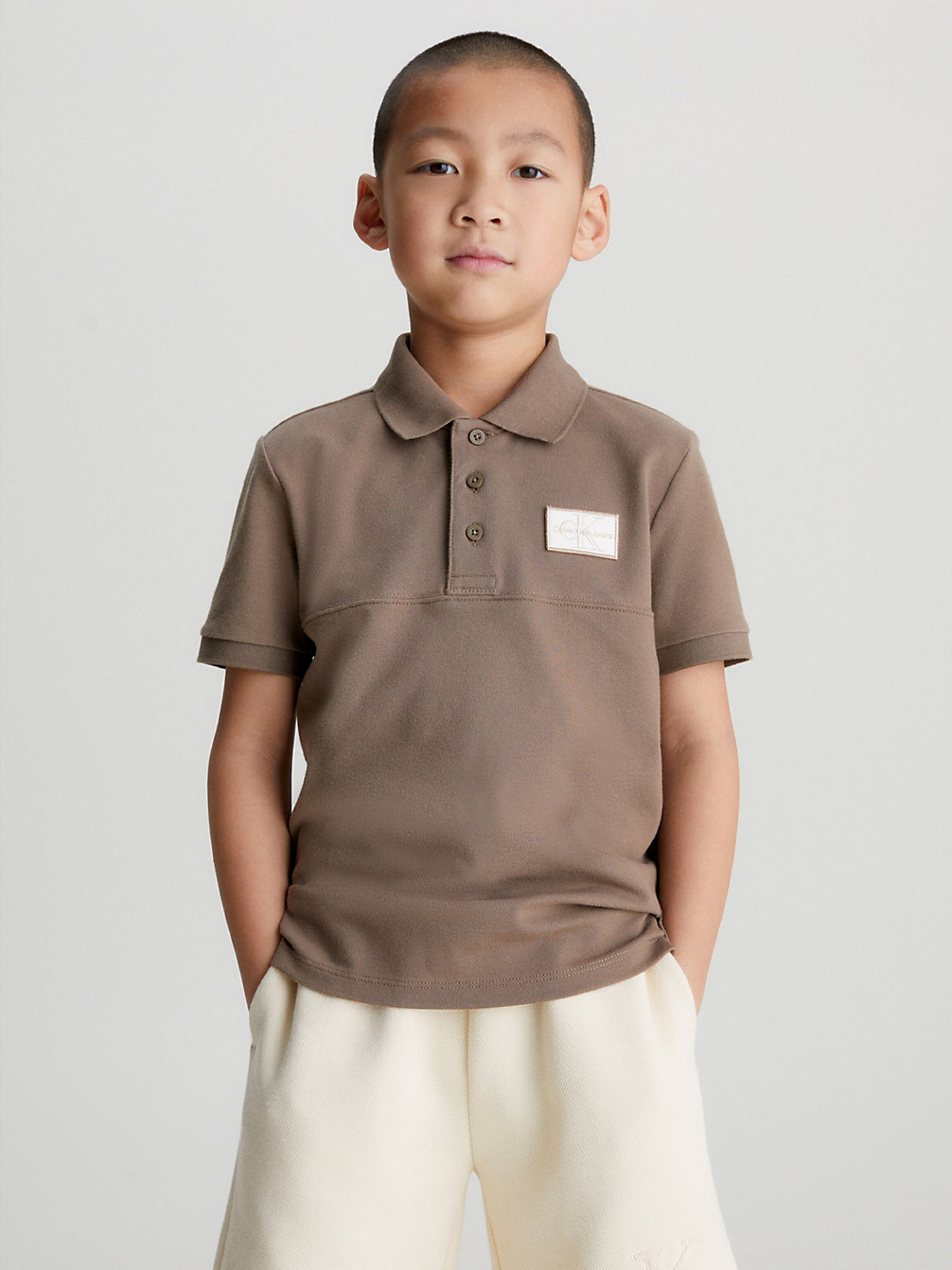 SHITAKE Pique Polo Shirt undefined boys Calvin Klein