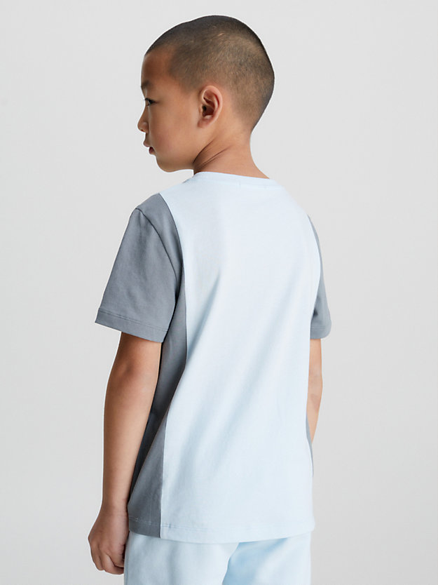KEEPSAKE BLUE Camiseta color block con logo de nino CALVIN KLEIN JEANS