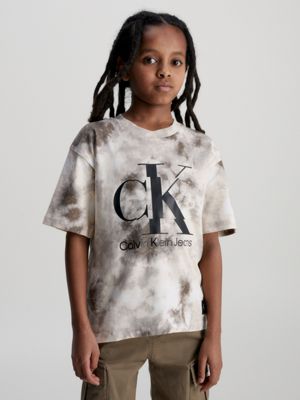 TIE DYE AOP Logo-T-Shirt Mit Batikfärbung undefined boys Calvin Klein