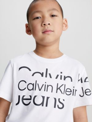 Enorme Casa de la carretera llegar Camiseta de algodón orgánico con logo Calvin Klein® | IB0IB01650YAF