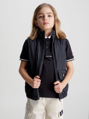 CK BLACK Weste Aus Recyceltem Polyester undefined boys Calvin Klein