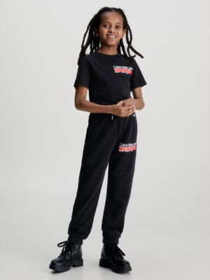 Calvin Klein Jeans Organic Cotton Joggers Black, Children's Clothing