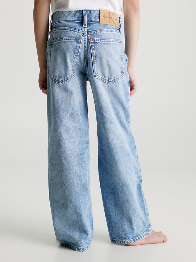 blue lässige skater-jeans für boys - calvin klein jeans