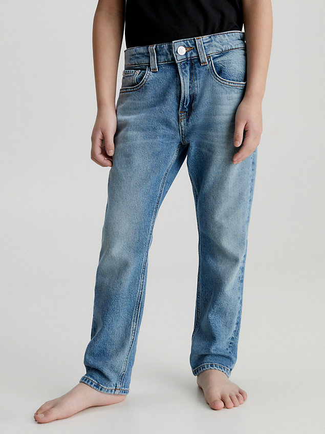 dad jeans blue de niños calvin klein jeans