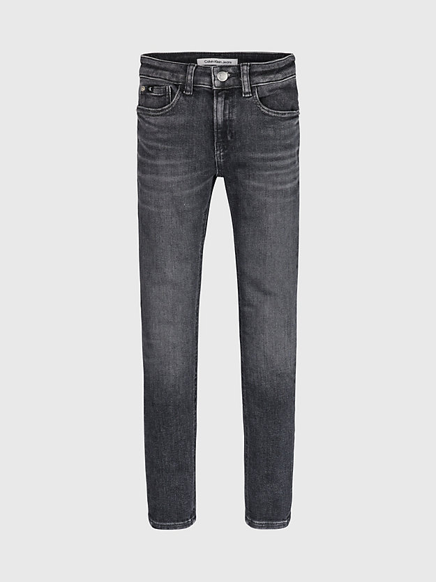 mid grey mid rise skinny jeans for boys calvin klein jeans