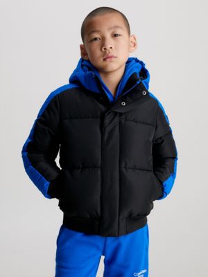 Doudoune color block à capuche enfant garçon : - Manteau, Blouson