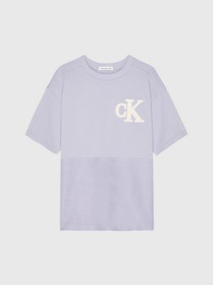 Calvin Klein T-shirt CKJ Organic Cotton Logo Centro Areia