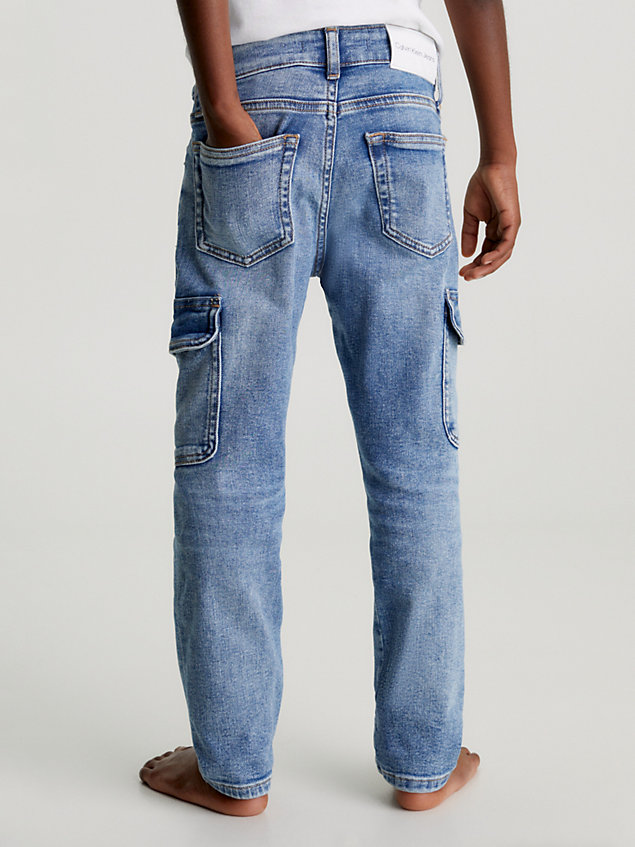 blue dad jeans voor jongens - calvin klein jeans
