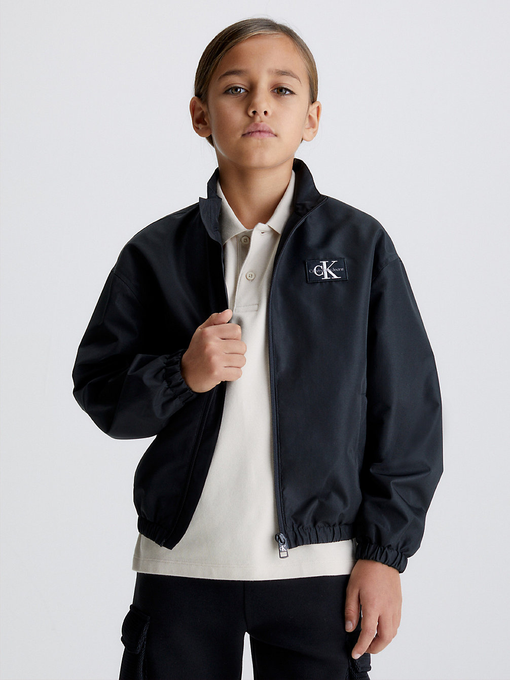 CK BLACK Jacke Aus Recyceltem Polyester undefined Jungen Calvin Klein