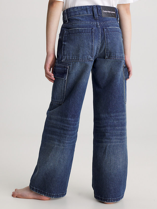 blue jeansy typu skater dla boys - calvin klein jeans