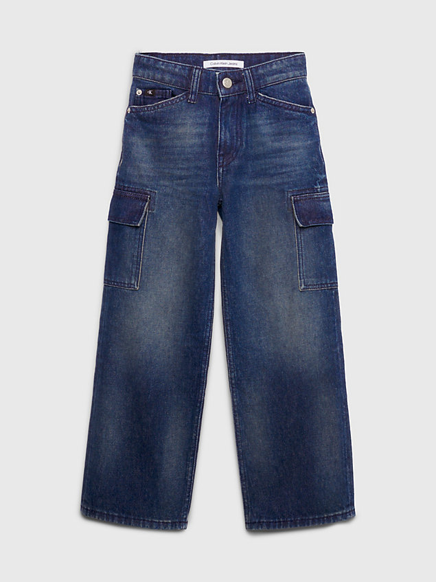 blue skater jeans voor boys - calvin klein jeans