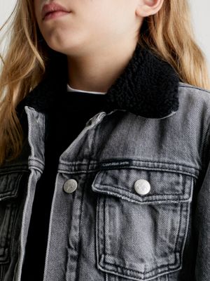 Sherpa Collar Denim Jacket Calvin Klein® IB0IB018071BY