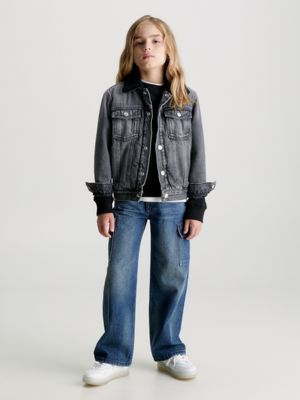 Calvin Klein Kids Boys Summer Jacket In Beige