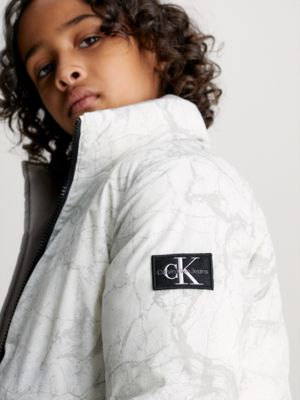 Buy Calvin Klein Boys Blue Monogram Logo Puffer Jacket from Next USA