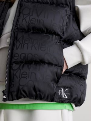 Jacquard Padded Logo Gilet Calvin Klein® IB0IB01822BEH